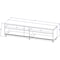 Manhattan Comfort Utopia 70.47" TV Stand with Splayed Wooden Legs and 4 Shelves in Maple Cream 19755 - alternate 7